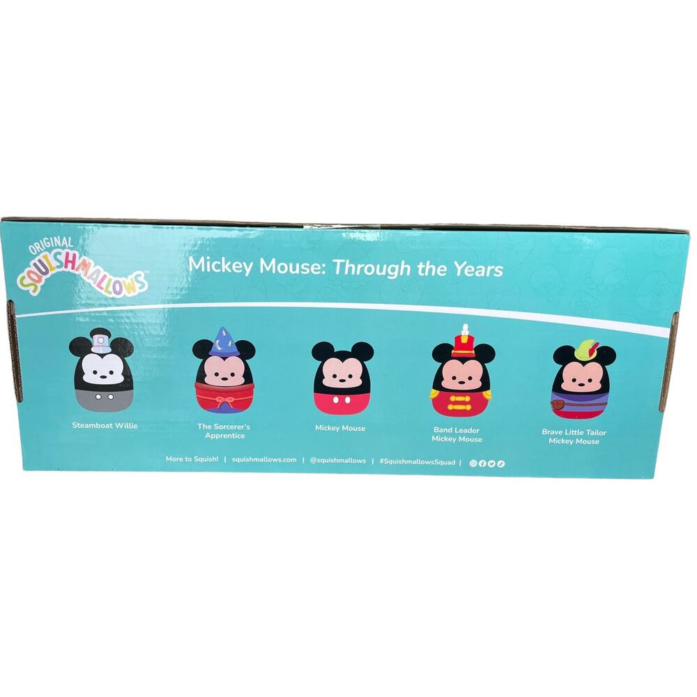 Squishmallow Disney Mickey Mouse: Through The Years 4in Box Set. NEW - Picture 2 of 5